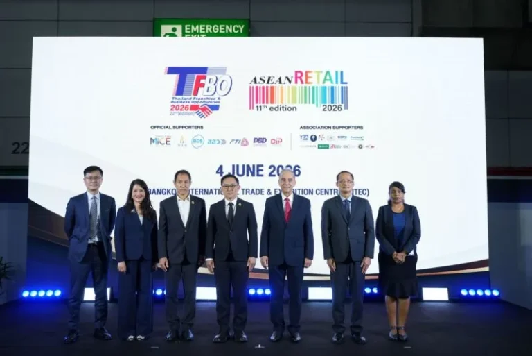 เปิดฉาก TFBO + ASEAN Retail 2026 งานแสดงสินค้าเพื่อธุรกิจแฟรนไชส์และค้าปลีกยิ่งใหญ่ที่สุดในภูมิภาค