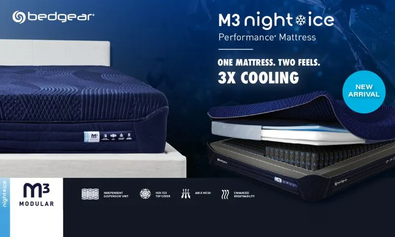 BEDGEAR เปิดตัว M3 Night Ice Performance® Mattress ที่สุดของนวัตกรรมที่นอนเย็น X3